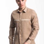 Chemise wood beige