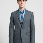 VESTE WEAVE BLUE GREY