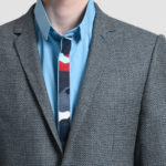 VESTE WEAVE BLUE GREY – Image 2