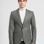 VESTE RAYEE BEIGE