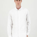 Chemise blanche gorge galon
