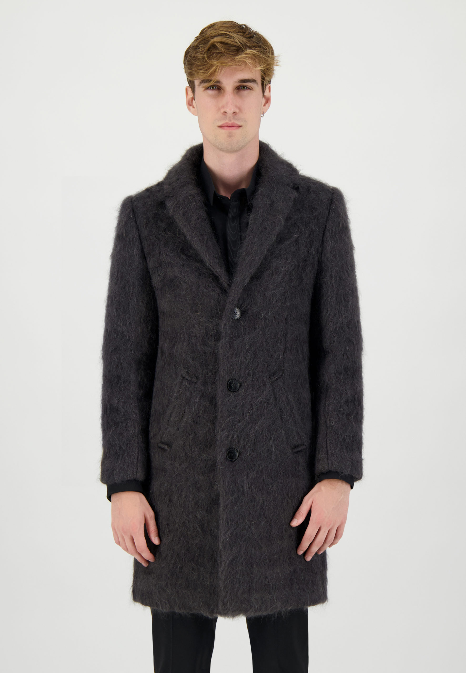 Gray mohair coat – Pierre Talamon