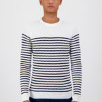 PULL MARIN BLANC NAVY