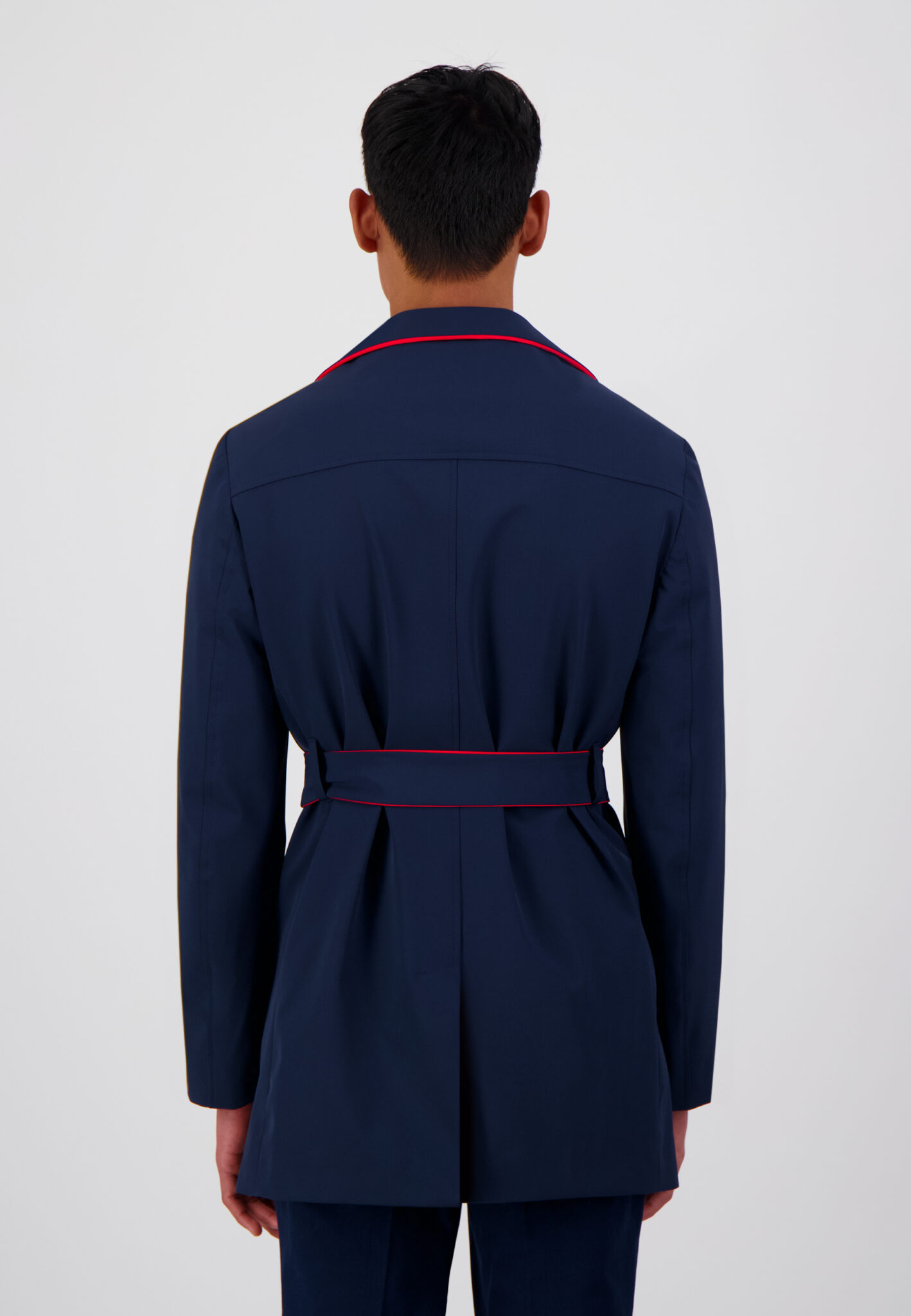 Trench-coat Orange Corail NEXT Taille 14 - Occasion Très Bon état, Longueur Complète, Polyester