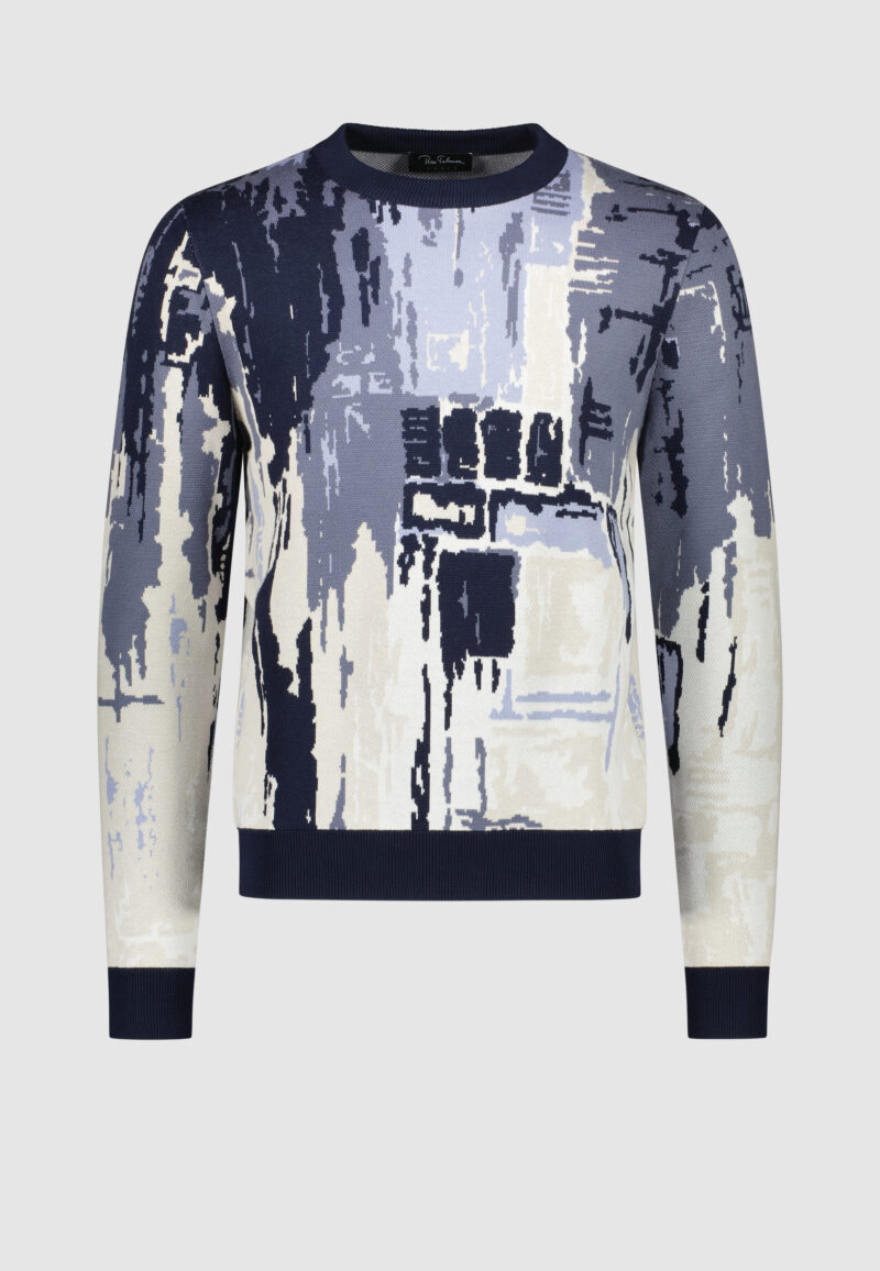 PULL PAYSAGE BLEU