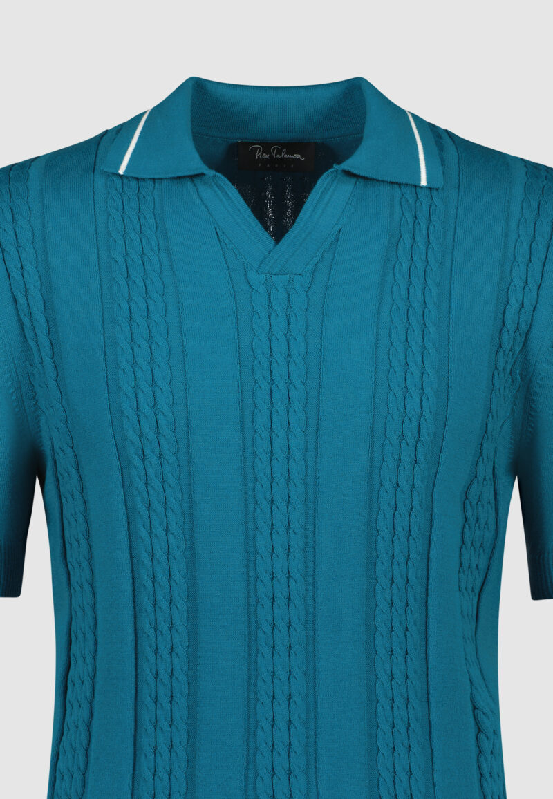 POLO TORS BEIGE TURQUOISE – Image 3