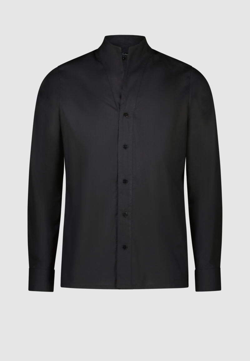 CHEMISE COL MONTANT NOIR