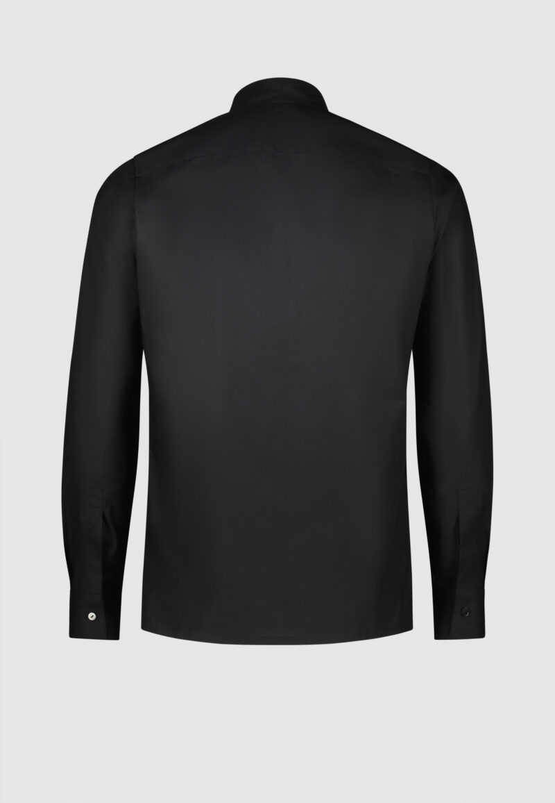 CHEMISE COL MONTANT NOIR – Image 4