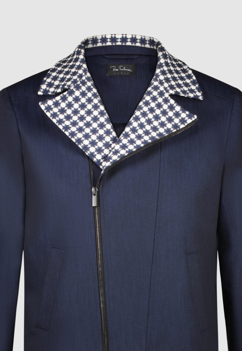 BLOUSON PERFECTO MARINE – Image 3