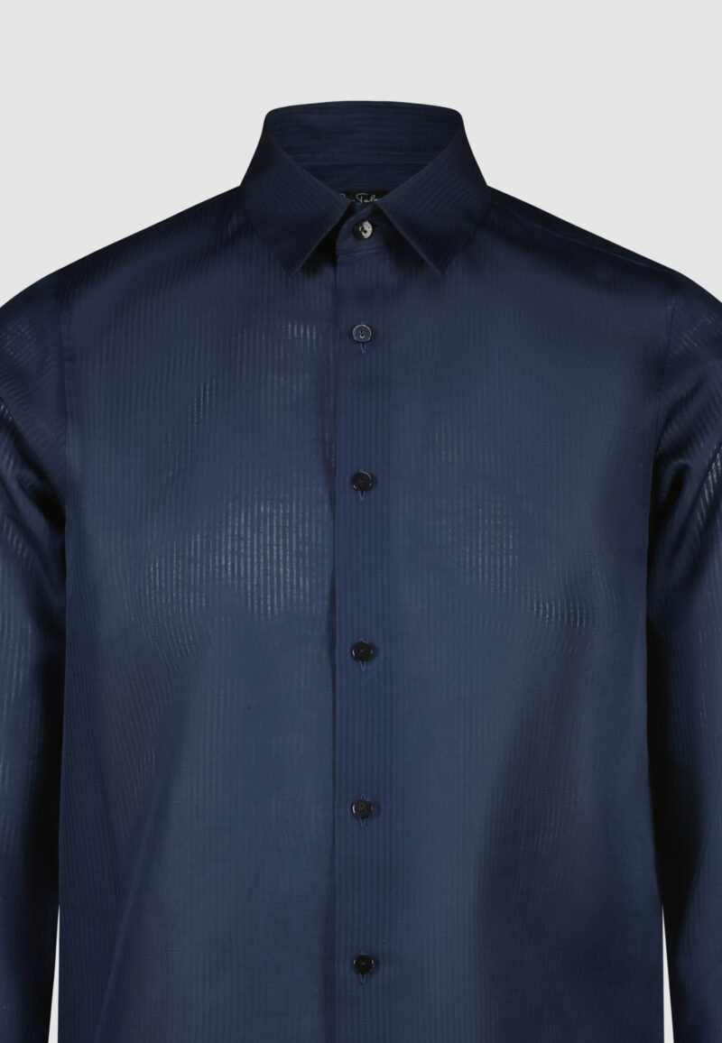 CHEMISE RAYURES NAVY – Image 3