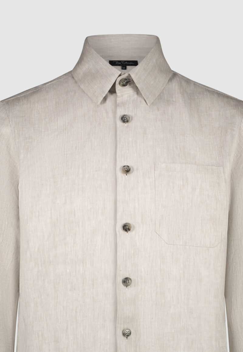 SURCHEMISE LIN BEIGE – Image 3