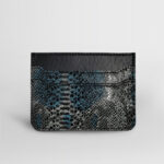 PORTE-CARTES CUIR BLEU