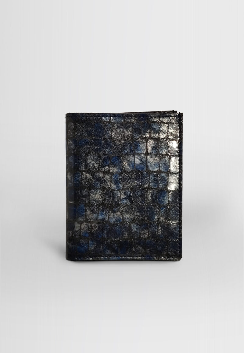 PORTEFEUILLE CUIR BLEU