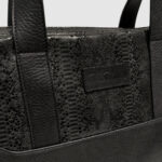 SACOCHE CUIR NOIR – Image 2