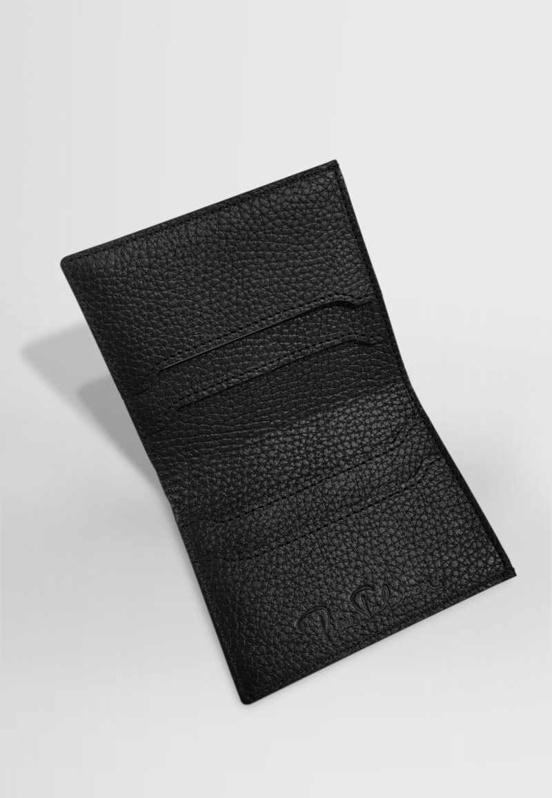 PORTEFEUILLE CUIR NOIR – Image 2