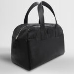 SAC WEEK-END CUIR NOIR – Image 2
