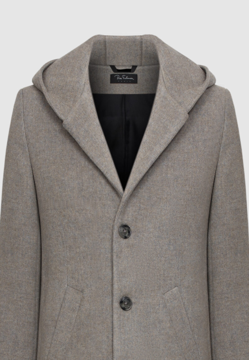 MANTEAU HOOD BEIGE – Image 3