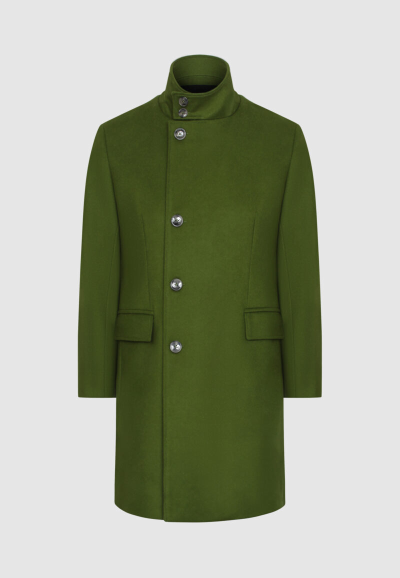 MANTEAU COL OFFICIER VERT