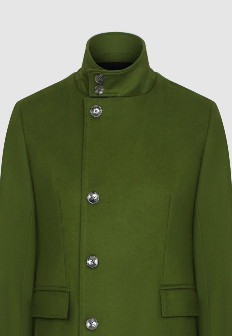 MANTEAU COL OFFICIER VERT – Image 3