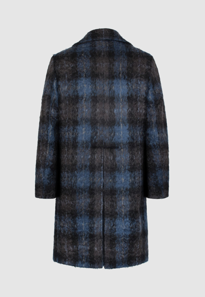 MANTEAU CROISÉ MOHAIR BLEU – Image 4