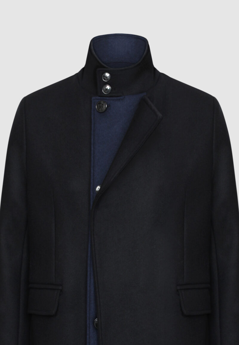 MANTEAU EDWARD BLEU & NOIR – Image 3