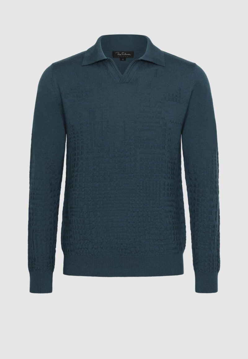 POLO STRUCTURE BLEU GRIS – Image 4