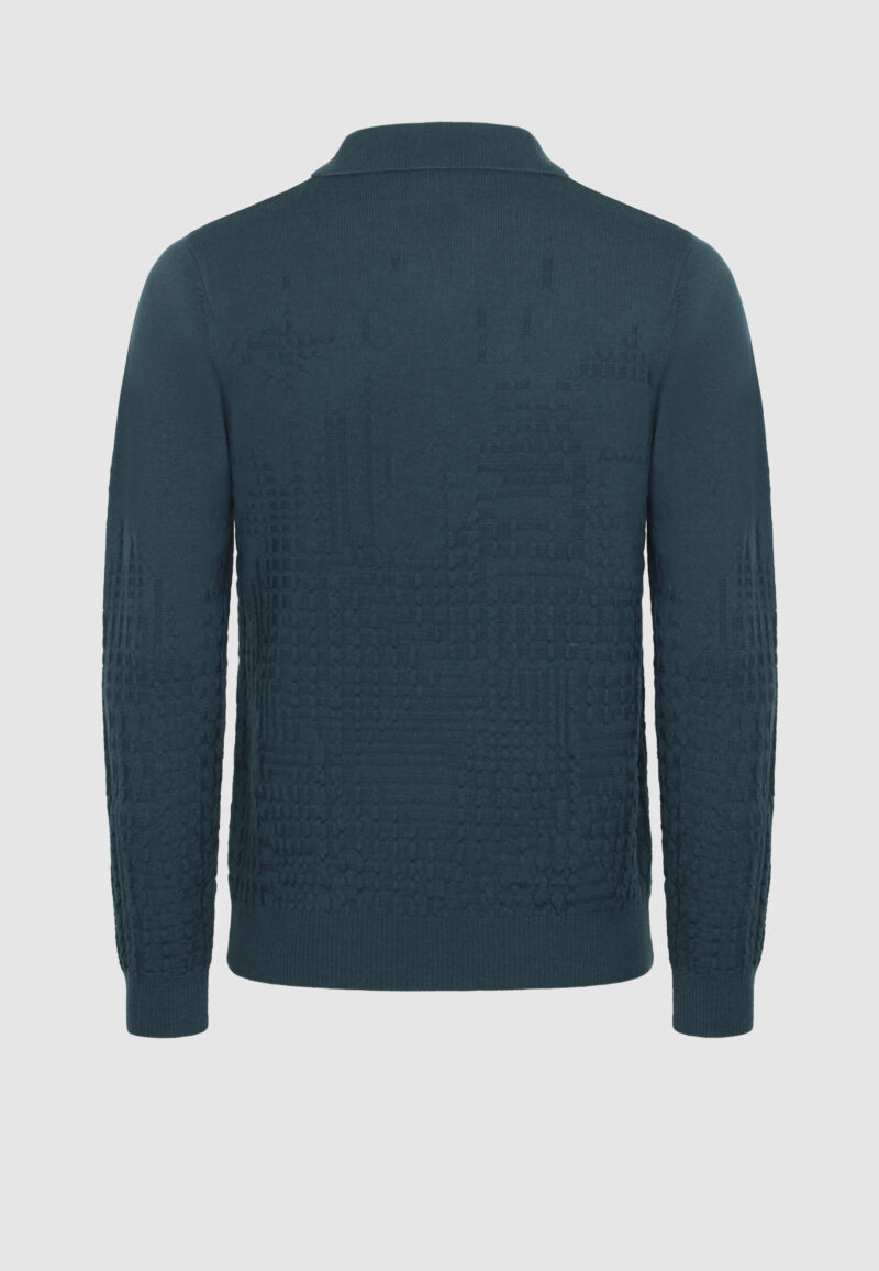 POLO STRUCTURE BLEU GRIS – Image 3