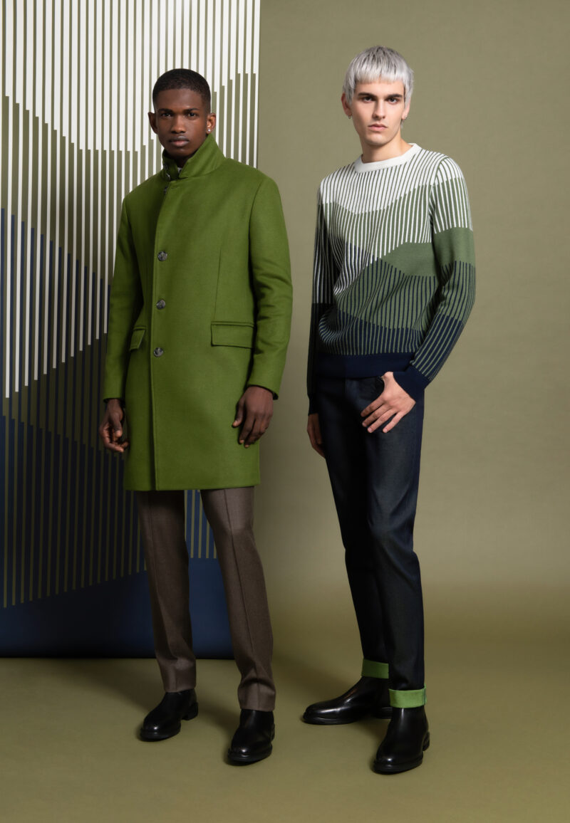 MANTEAU COL OFFICIER VERT – Image 6