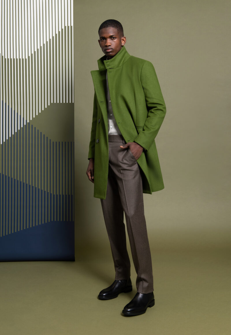 MANTEAU COL OFFICIER VERT – Image 5