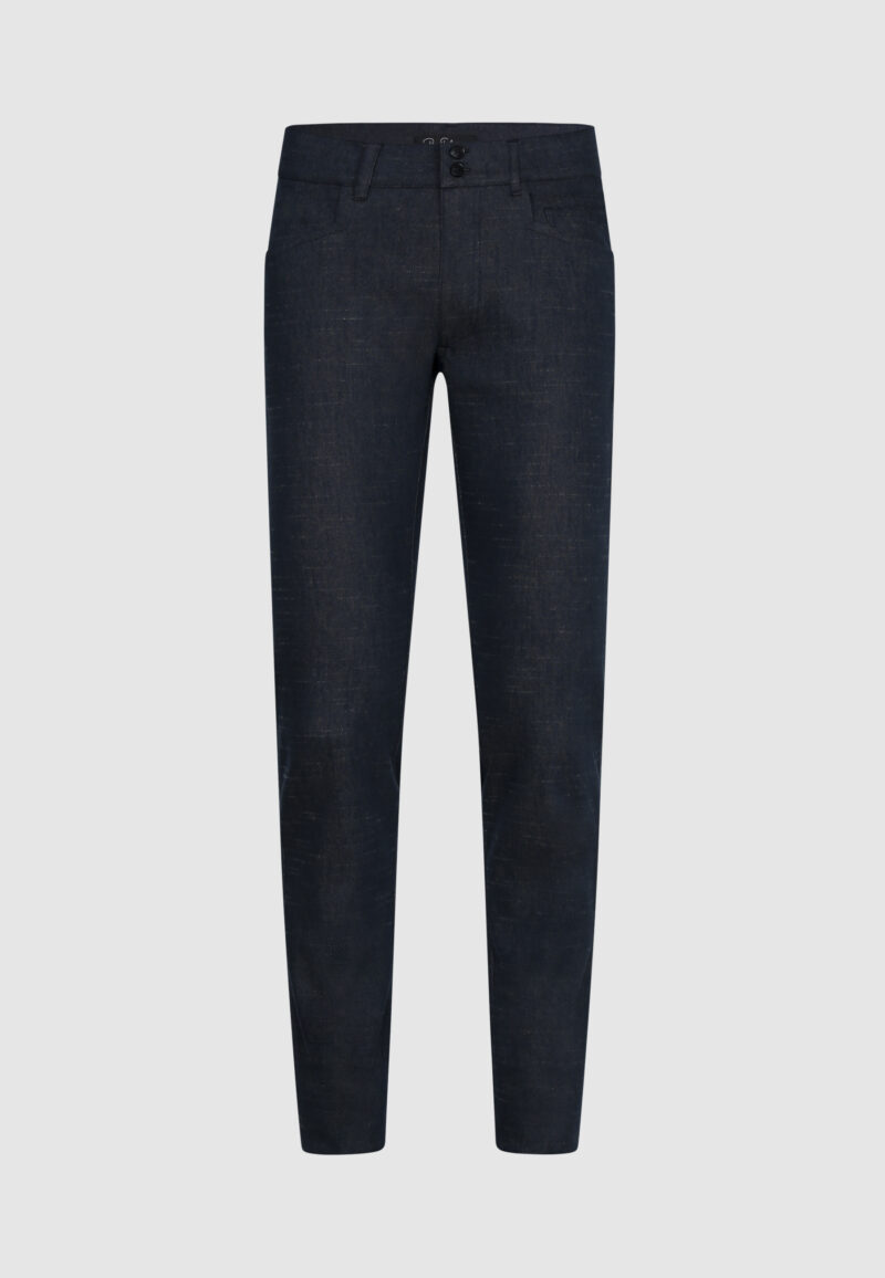 PANTALON CINQ POCHES NAVY BEIGE