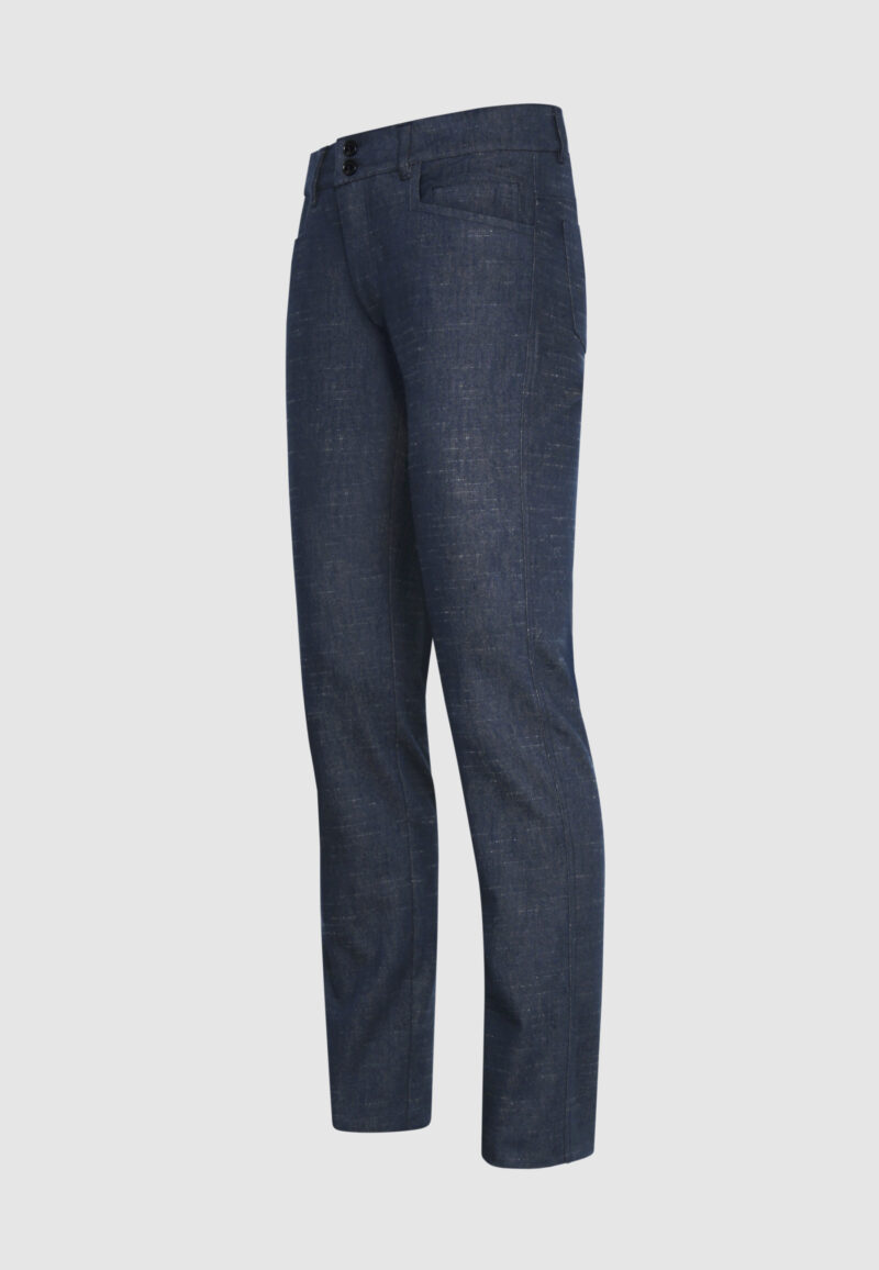PANTALON CINQ POCHES NAVY BEIGE – Image 3