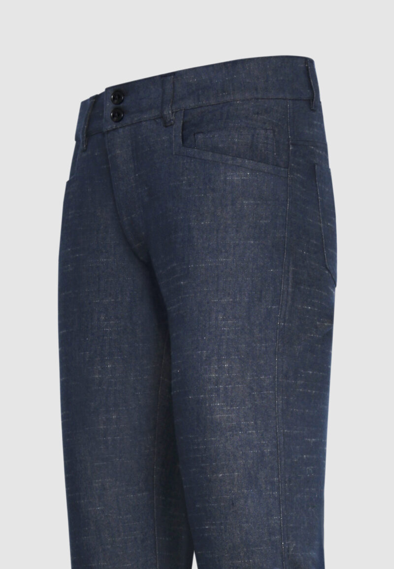 PANTALON CINQ POCHES NAVY BEIGE – Image 4