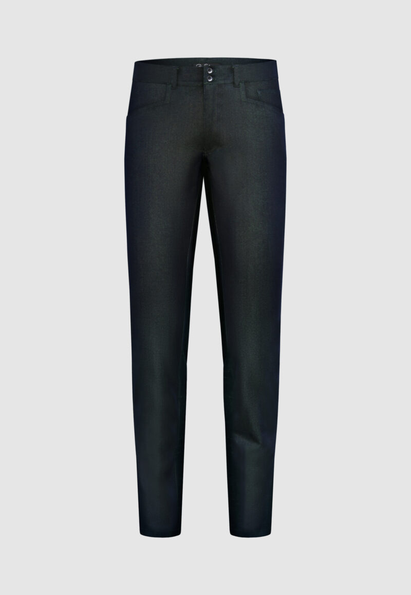 PANTALON CINQ POCHES NAVY VERT