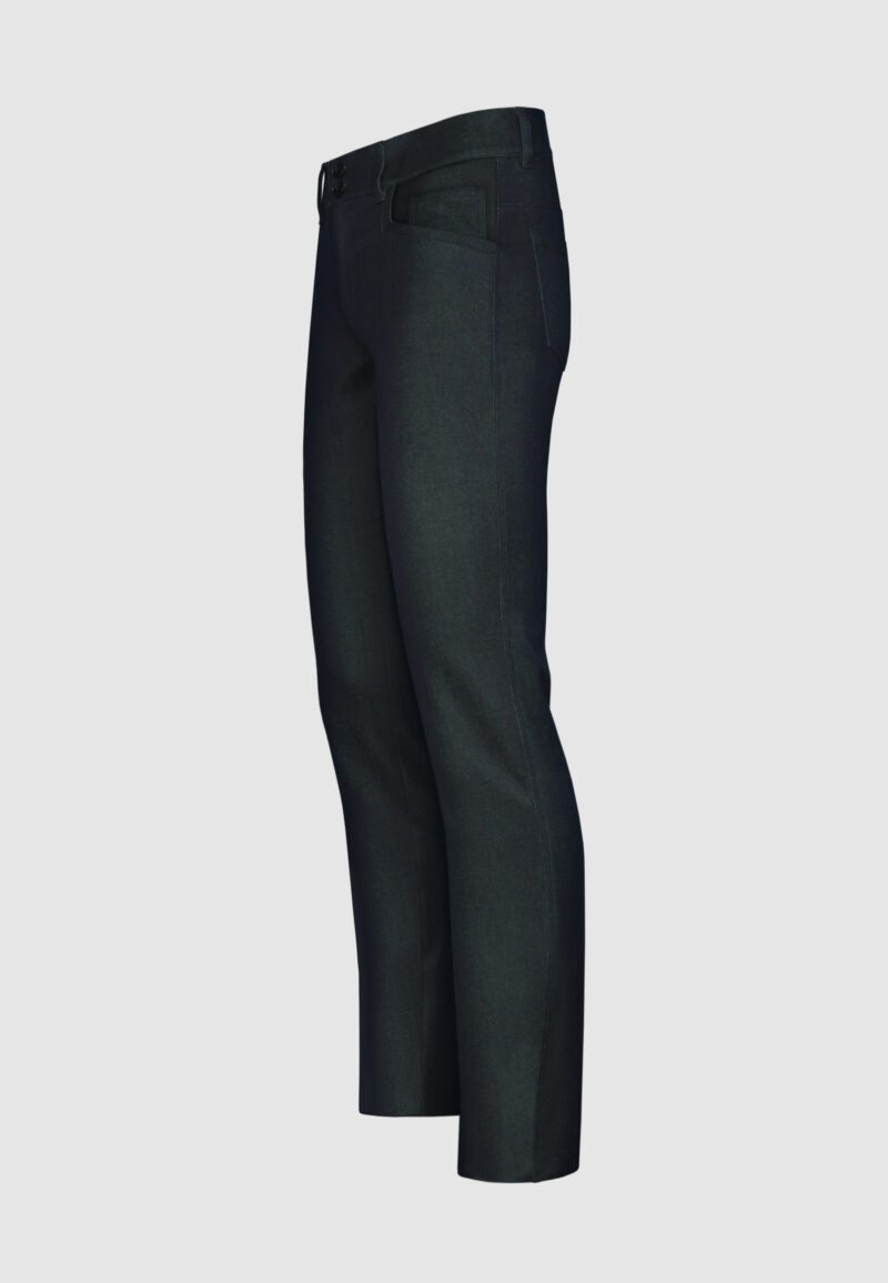 PANTALON CINQ POCHES NAVY VERT – Image 3