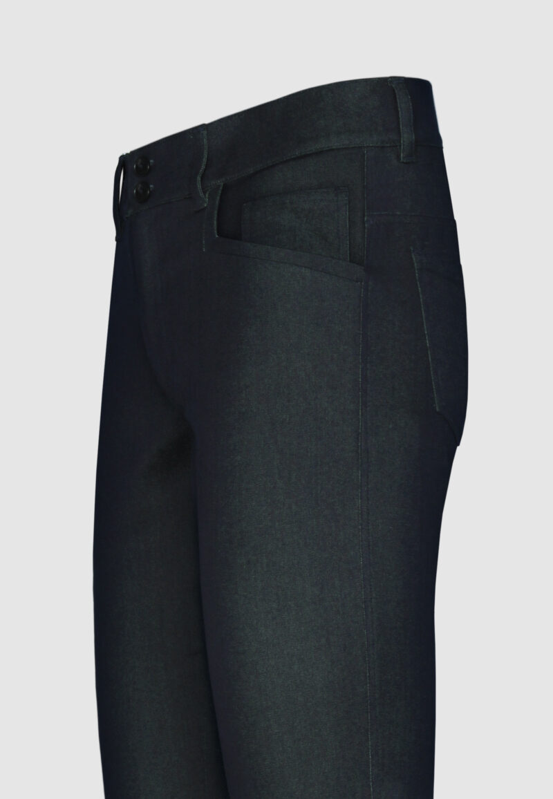 PANTALON CINQ POCHES NAVY VERT – Image 4