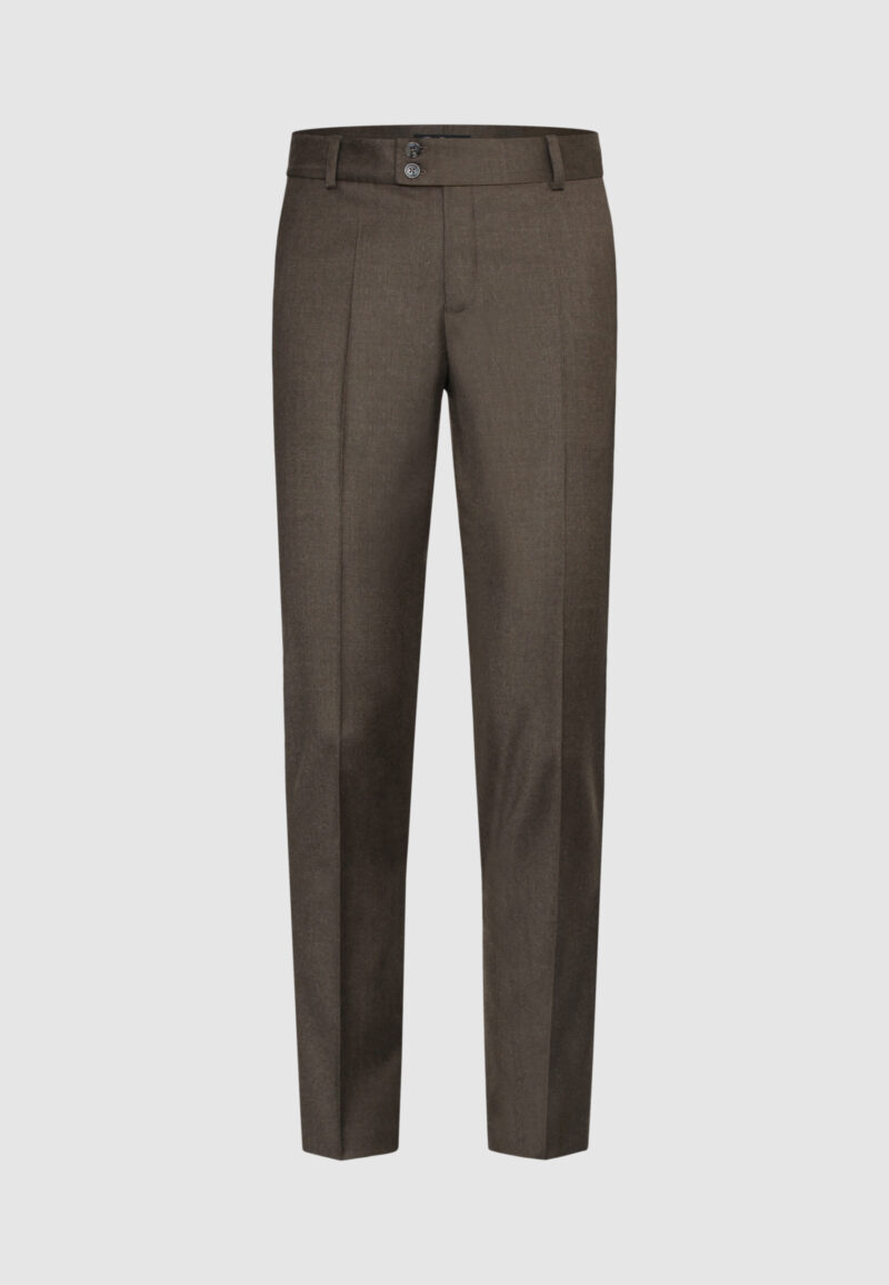 PANTALON FLANELLE BRUN