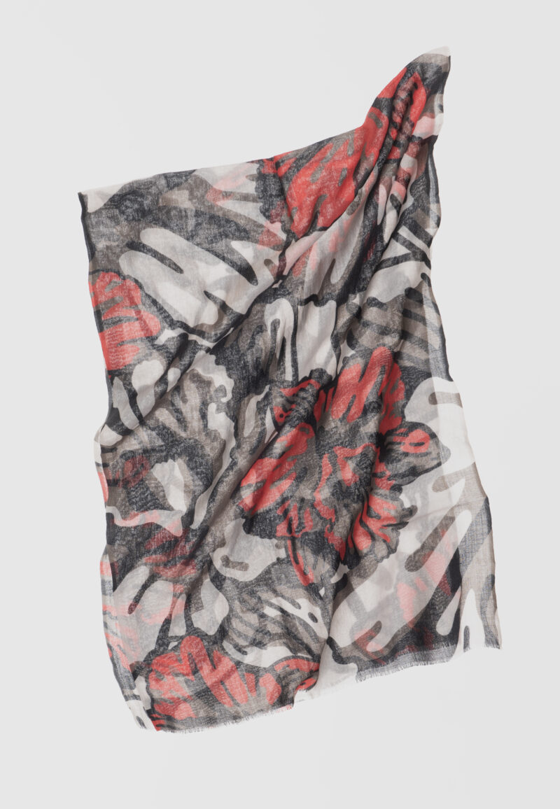 FOULARD ORCHID ROUGE