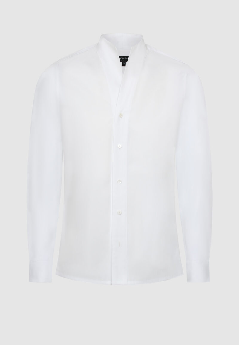 CHEMISE COL MONTANT BLANCHE