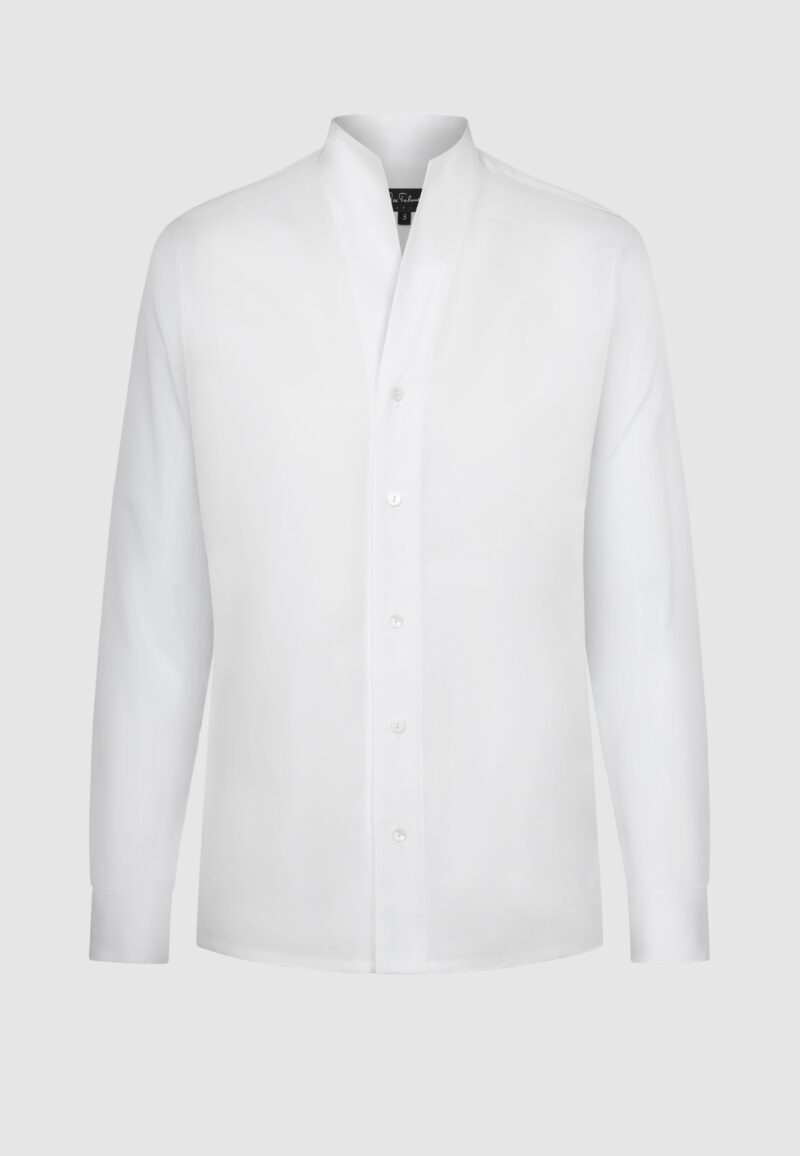 CHEMISE COL MONTANT BLANCHE