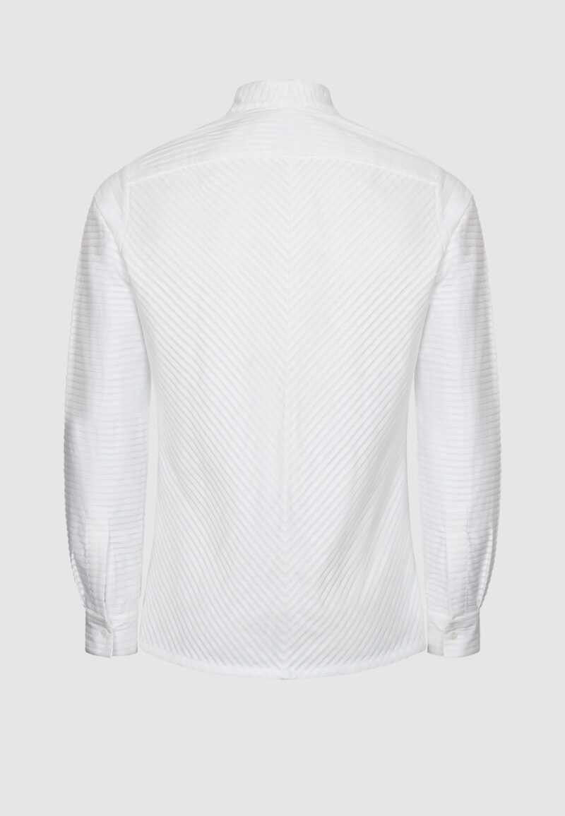 CHEMISE COL MONTANT PLISSÉE – Image 4