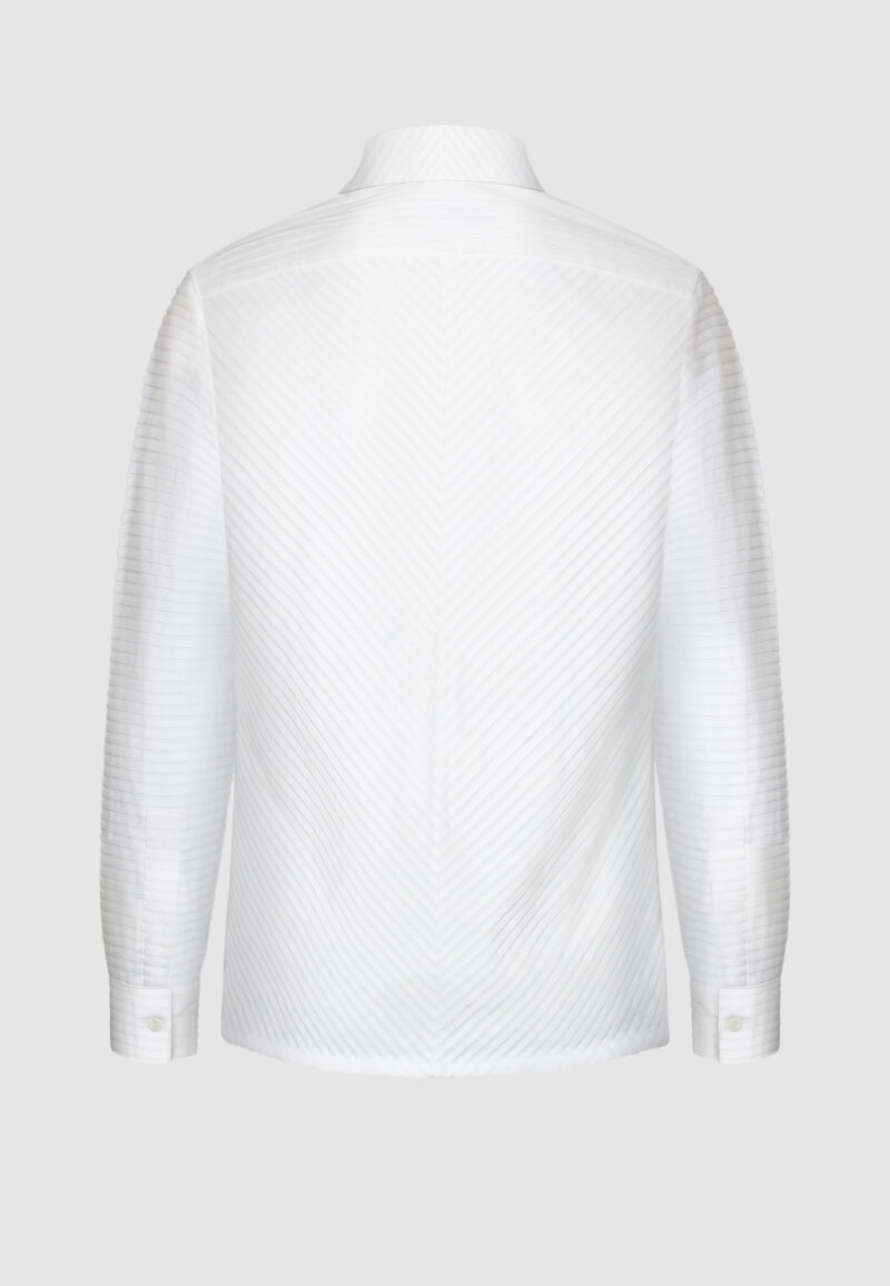 CHEMISE COL MONTANT PLISSÉE – Image 4