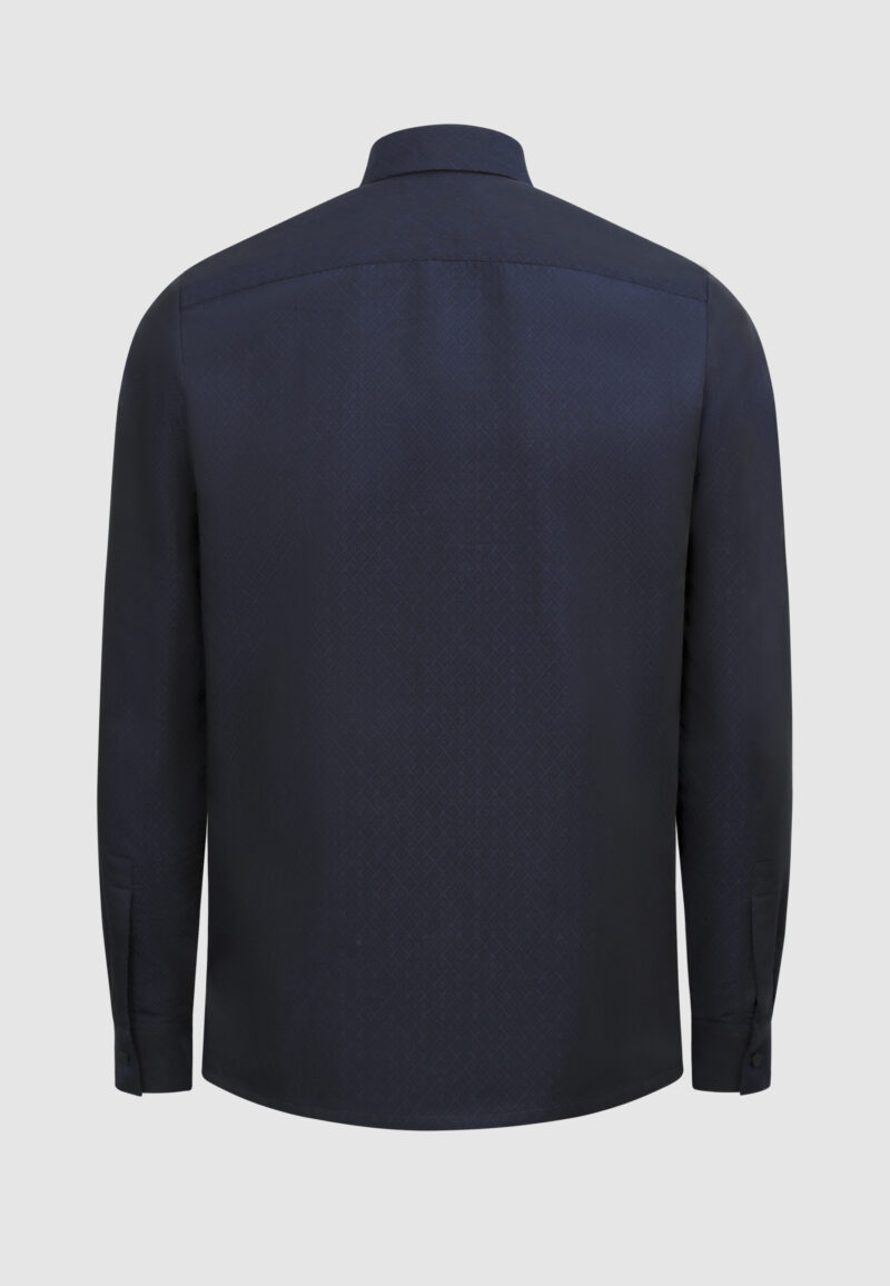 CHEMISE JACQUARD MARINE – Image 4