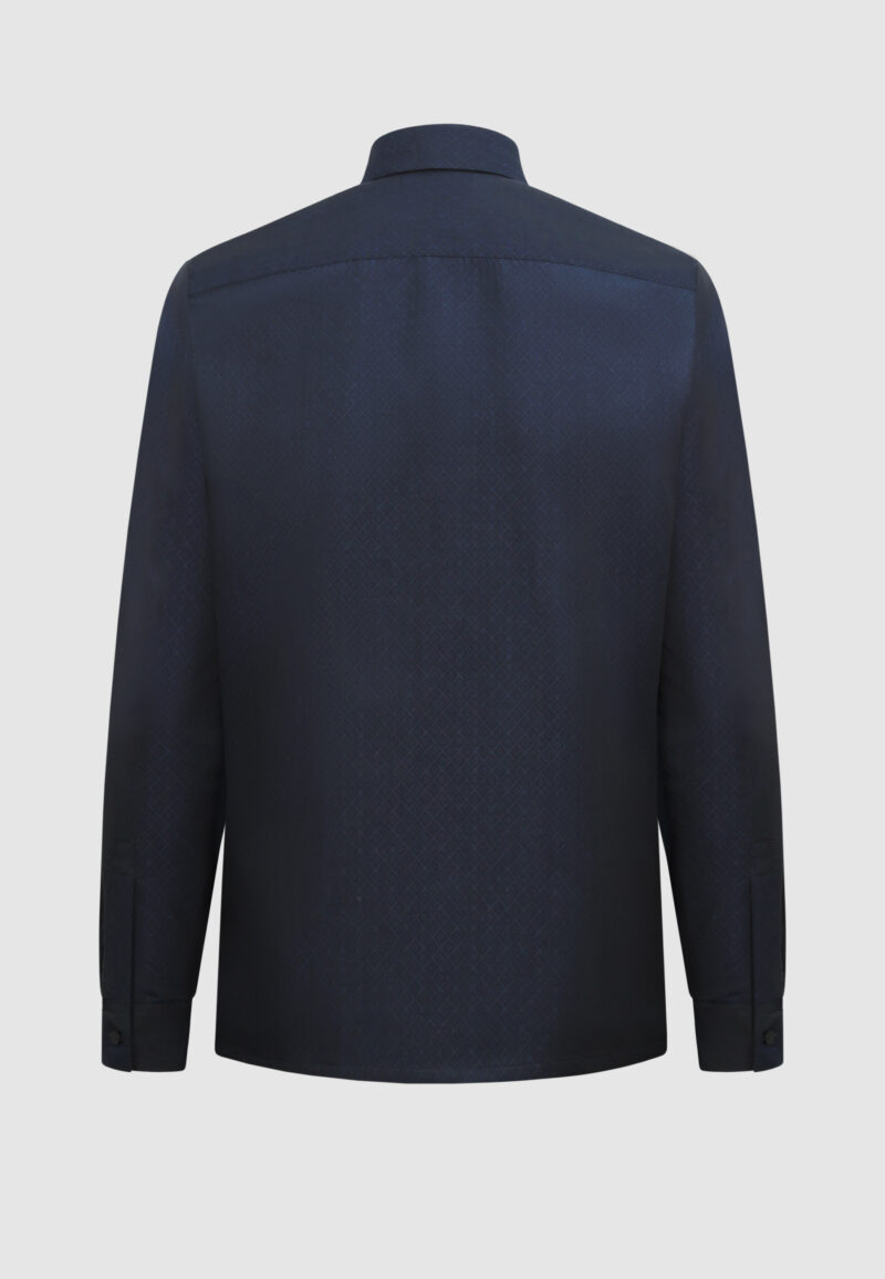 CHEMISE JACQUARD MARINE – Image 4