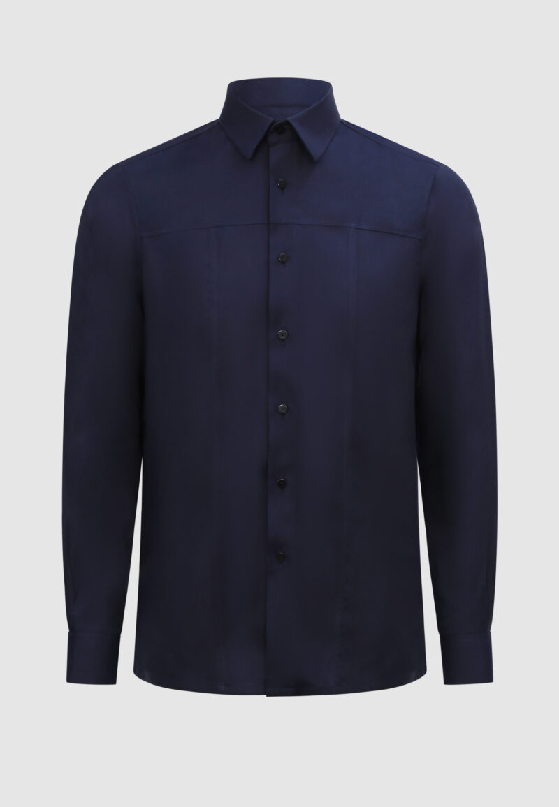 CHEMISE DECOUPE MARINE