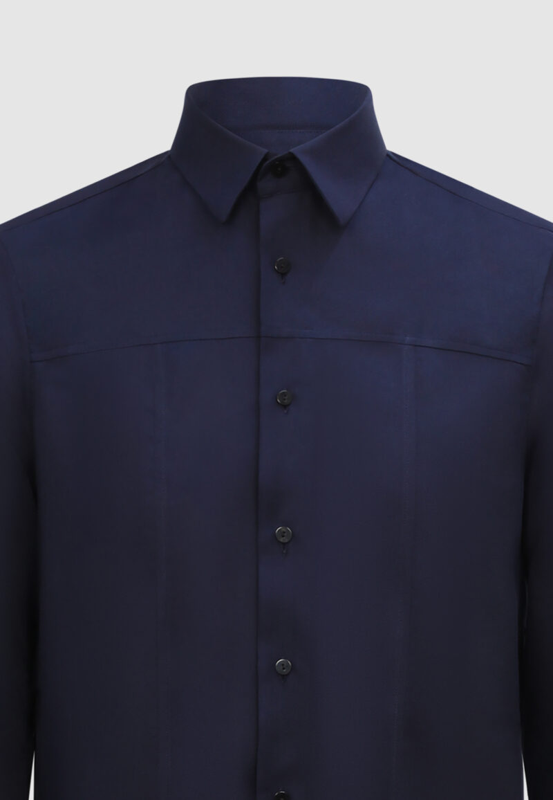 CHEMISE DECOUPE MARINE – Image 3