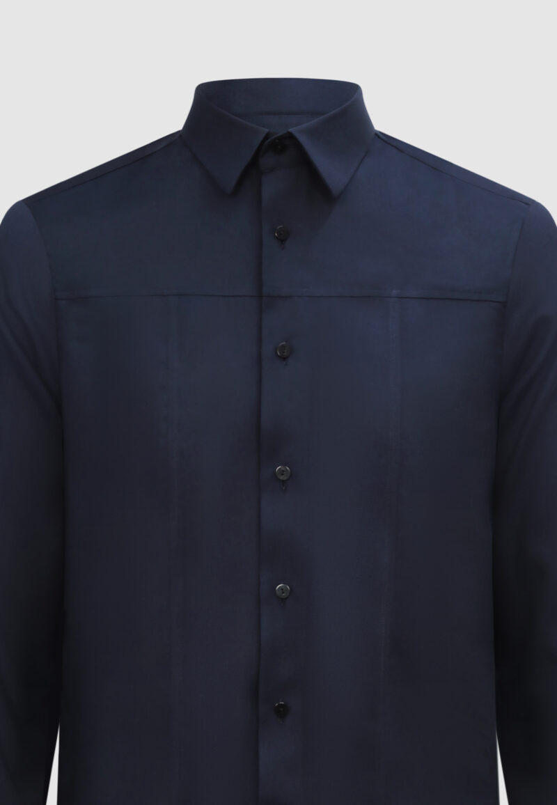 CHEMISE DECOUPE MARINE – Image 3